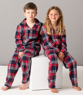 Children Cotton Flannel Tartan Pyjama Set – Mimi & Thomas