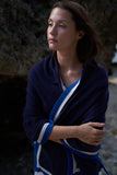 Personalised Navy Nautical Pure Cashmere Wrap