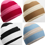 Colour Block Beanie Hat