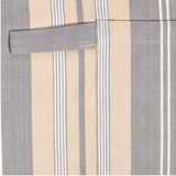 Personalised Grey Beige Striped Apron