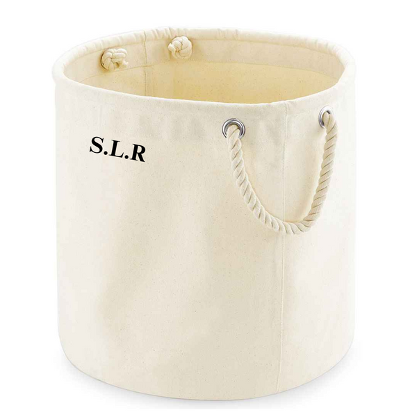 Personalised Storage Basket Rope Handles