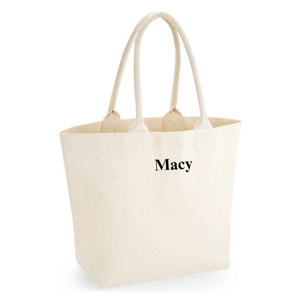 Personalised Fair Trade Cotton Deck Bag