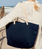 Personalised Nautical Cotton Beach Bag