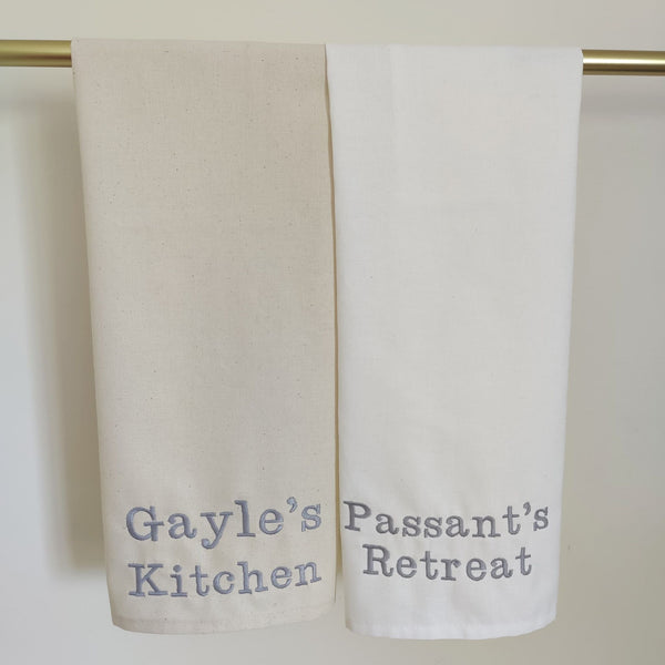 Personalised Organic Cotton Tea Towel