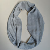 Personalised Grey Pure Cashmere Cable Knit Snood