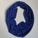 Personalised Navy Pure Cashmere Cable Knit Snood