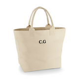 Personalised Cotton Canvas Nautical Tote